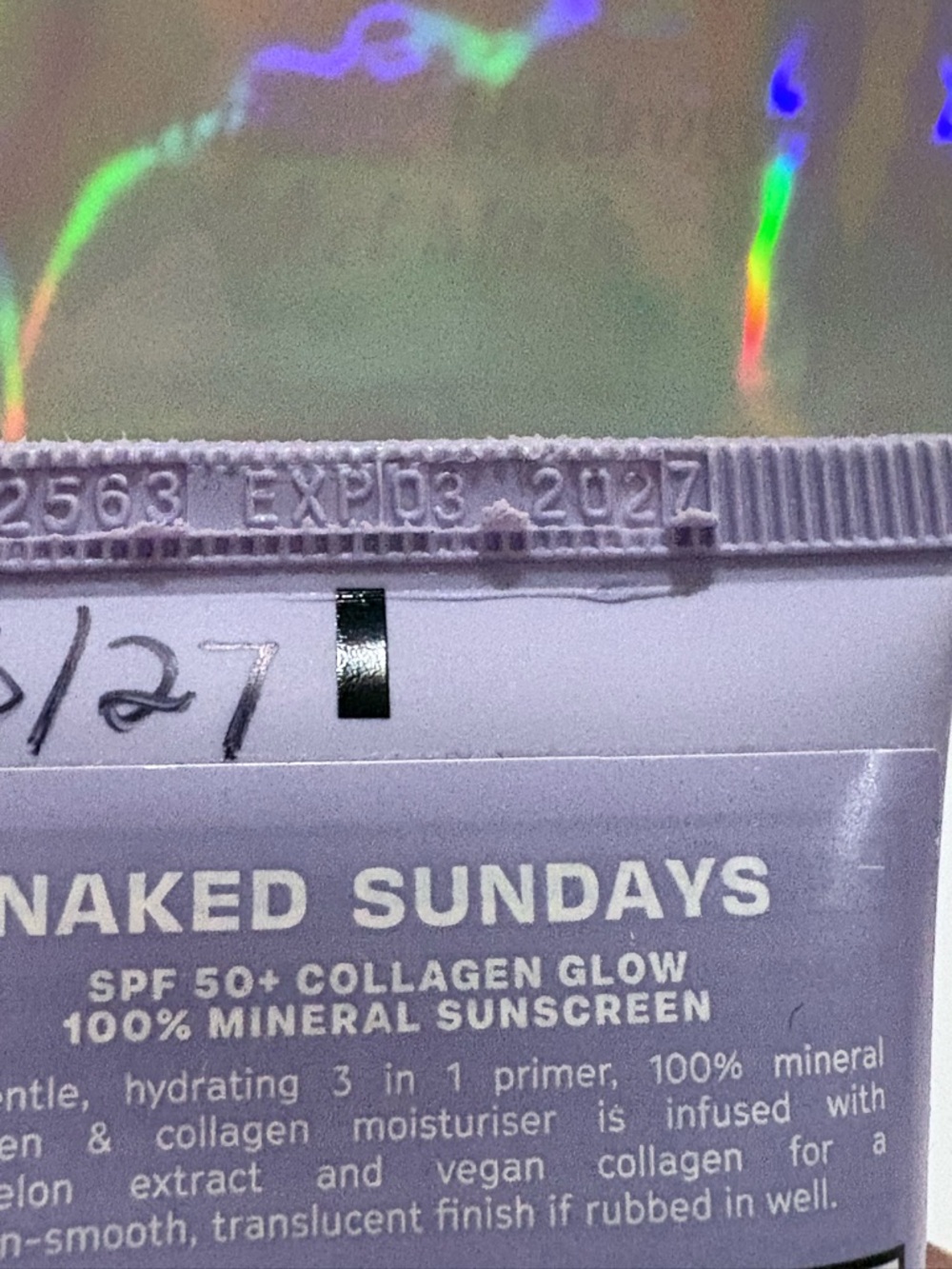Naked Sundays Collagen Glow SPF 50+ Sunscreen Exp. 3/27 Brand New - Picture 3 of 4